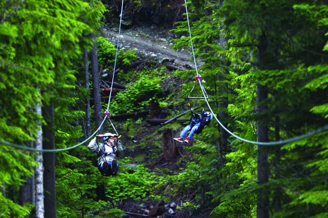 In this photo, that’s Paul Hinton on the left and his son Sam, who is confined to a wheelchair and requires 24/7 care. But on this day, Sam is trying some new things like ziplining, canoeing and ATV rides. It turns out that Sam is quite the outdoorsman. For the rest of the family, it turned out to be a memory of a lifetime.