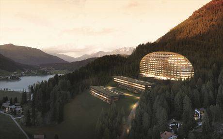 The new InterContinental Davos is nestled high in the Grisons Alps of Switzerland