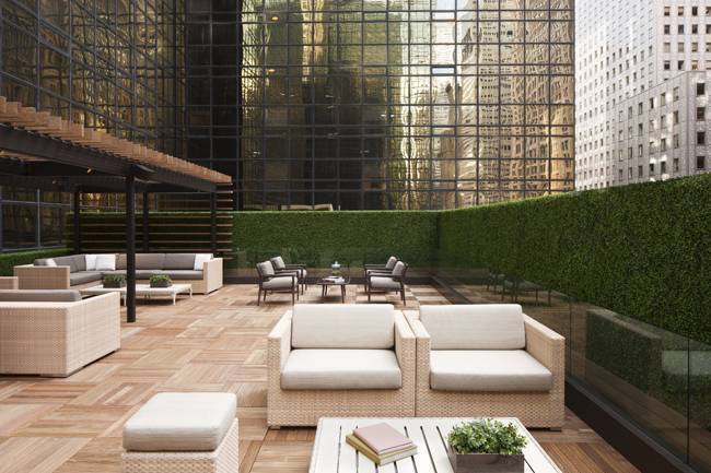 Grand Hyatt New York patio