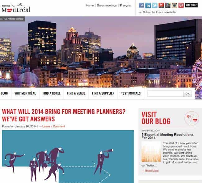 Toursime Montreal Meetings Blog