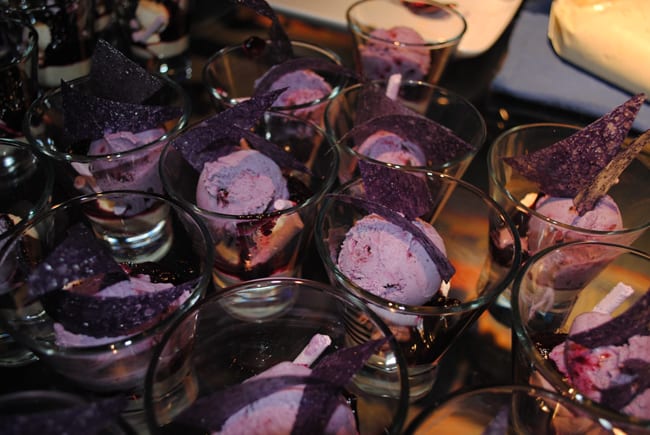 Blueberry sundaes
