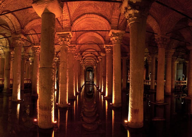 Basilica Cistern, meeting in Istanbul