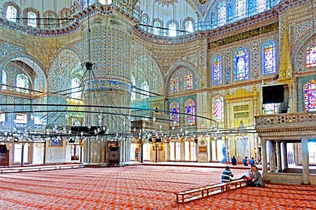 Blue Mosque, meeting in Istanbul