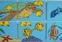 Disney Party-Goers Paint Mural for a Local Hospital hospital art, meeting planner, Disney