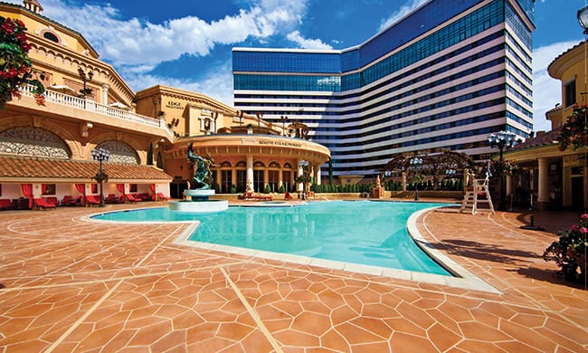 Peppermill's pools are heated entirely by geothermal energy.