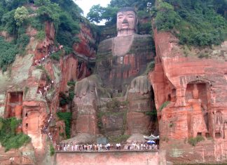 Sichuan, Pacific World, China, Chengdu, Leshan Giant Buddha,