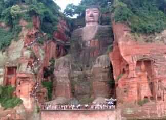 Sichuan, Pacific World, China, Chengdu, Leshan Giant Buddha,