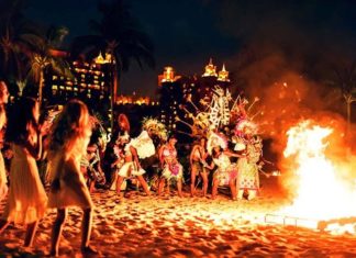 Beach party at Atlantis Paradise Island