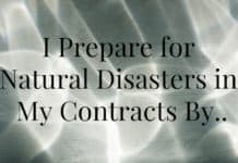 What I Know, meeting tips, natural disasters, meeting contracts