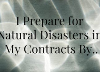 What I Know, meeting tips, natural disasters, meeting contracts