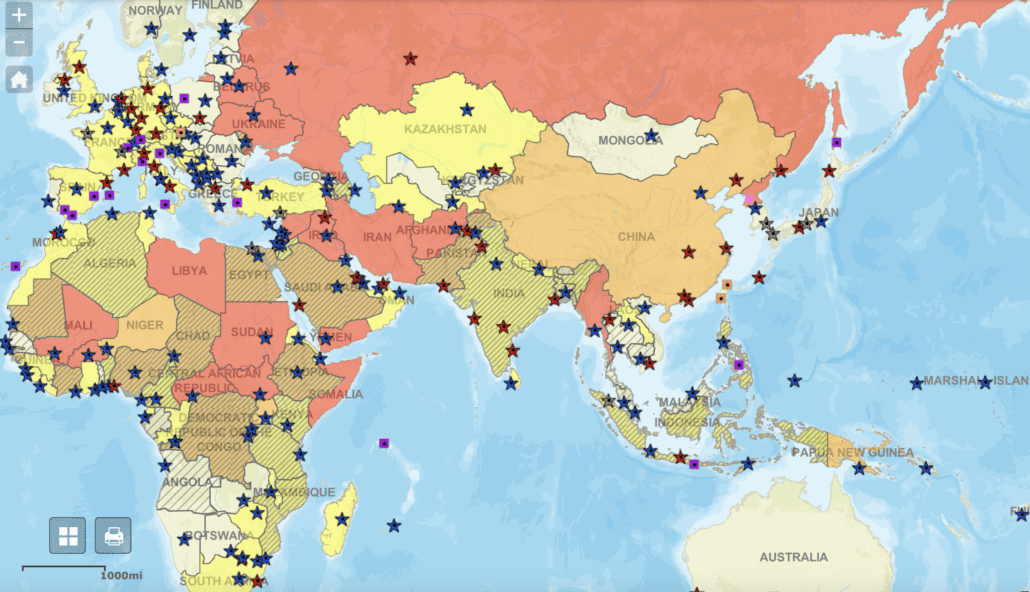 travel advisories