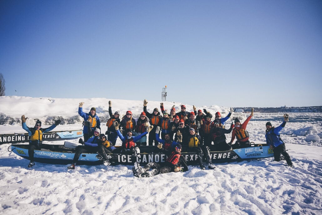 Ice Canoeing in Quebec City, Canada is an unforgettable incentive experience