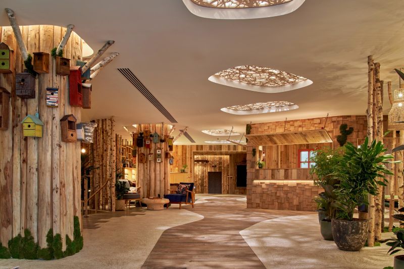 Treehouse Manchester Lobby by Simon Brown Photography.