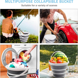 Collapsible 2.6 Gallon Buckets – 2-Pack