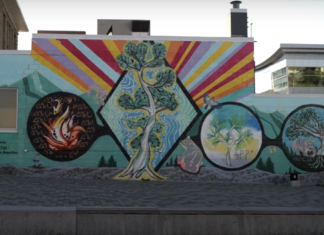 indigenous art mural in calgary