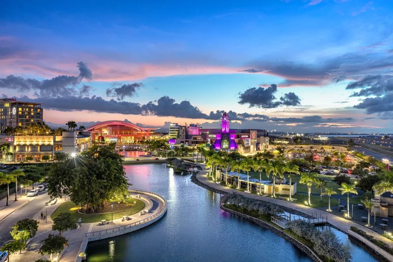 Puerto Rico's Convention Center District includes hotels, dining and the largest convention center in the Caribbean.