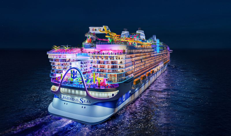 Making a splash in 2026, Legend of the Seas will boast the largest waterpark at sea. seven pools and a record-breaking 28 ways to dine.