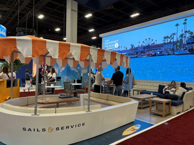 One of many fabulous booths at IMEX America.