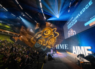 Photo of opening session at AIME 2026