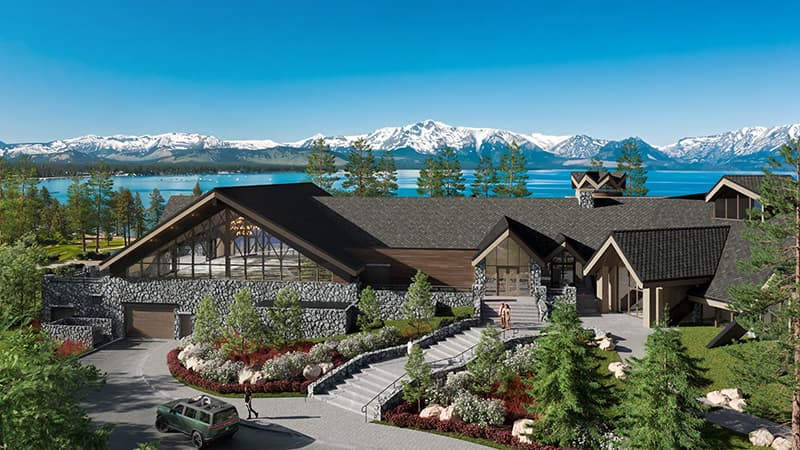 Rendering of Edgewood Tahoe Clubhouse