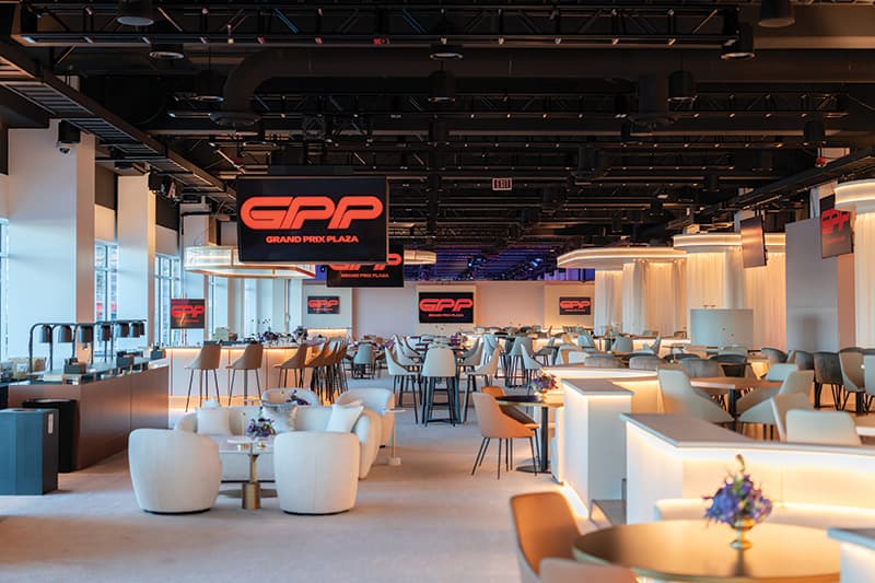 Turn 1 Lounge at Grand Prix Plaza