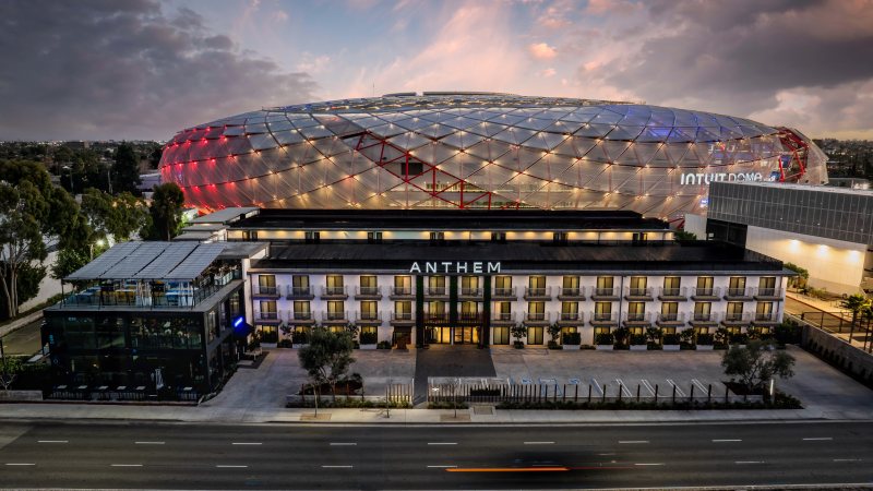 The Anthem Hotel is in the heart of Los Angeles’ Stadium District, the city’s entertainment and sports hub.