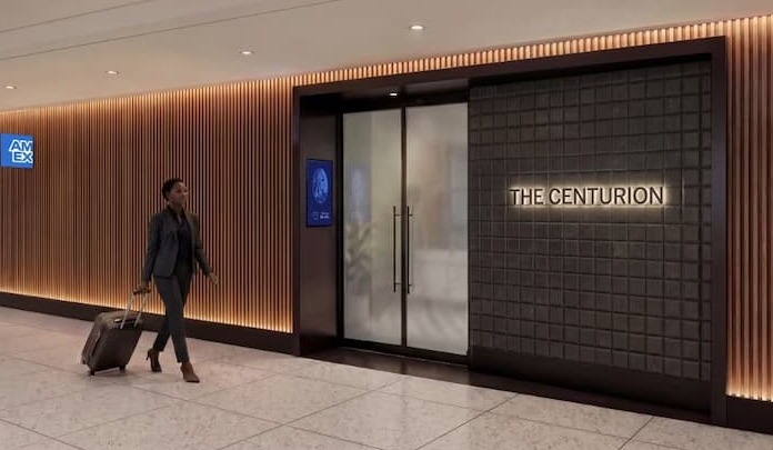 New Centurion Lounge at Boston Logan Airport.