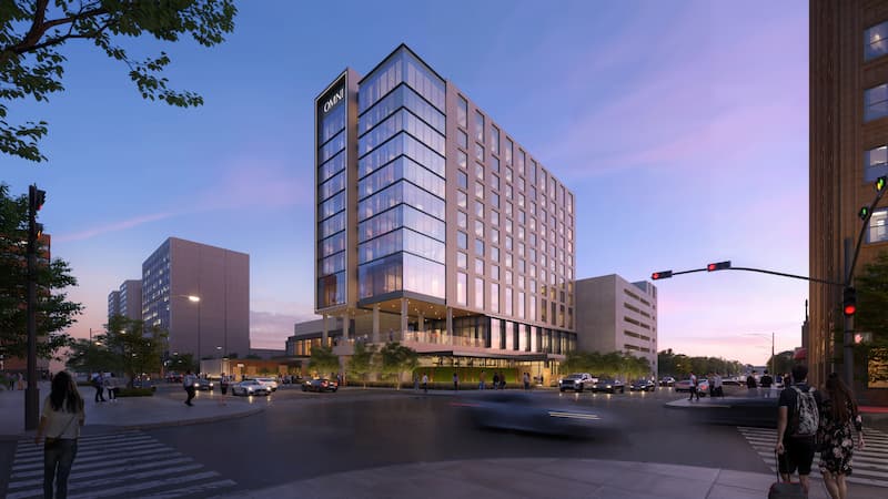 Omni Midland Hotel, rendering.