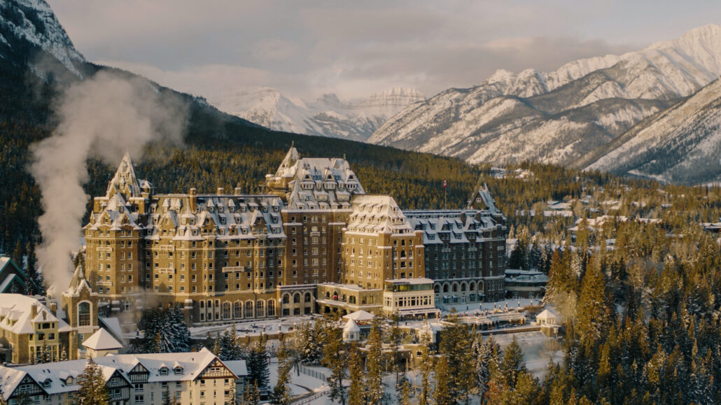 Fairmont Banff Springs in the winter