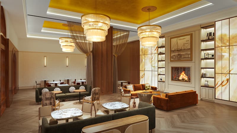 The Atterbury Fulton Room Rendering.
