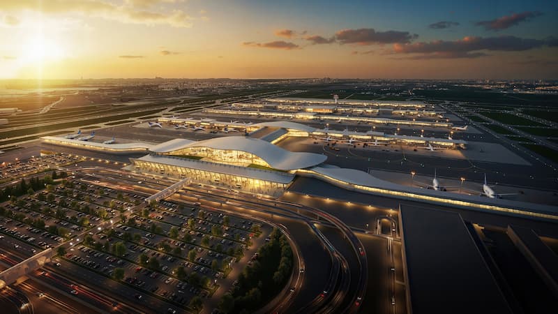 Rendering of Washington Dulles International Airport project.