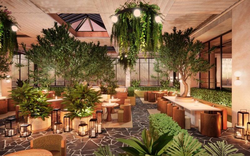 The Conservatory at the Recess Hotel Savannah.
