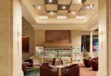 A $107 million renovation of the Borgota Tower brings contemporary glamour to the lobby and 2,000 guest rooms.