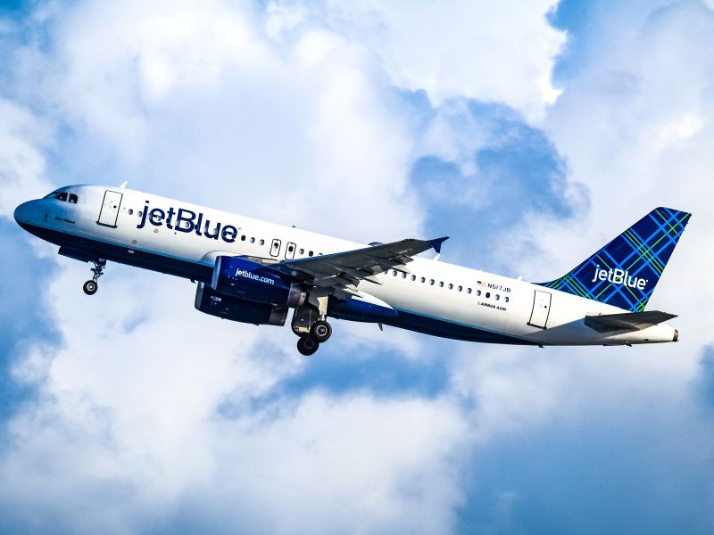 JetBlue's new Colombia lights operate daily on Airbus A320 aircraft.